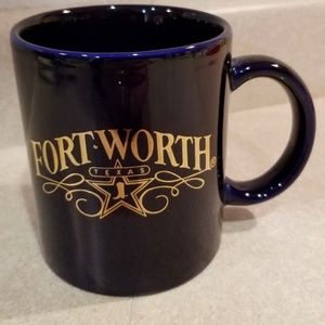 5/$10 Fort Worth Texas Blue & Gold Mug